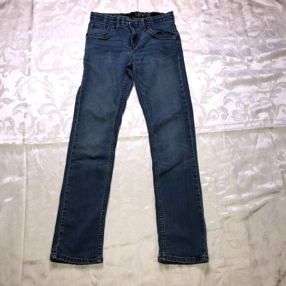 Levi’s 511 Jeans 16 Big Kids Light Wash Denim 27 X 29 Boys Stretch Adjust - Picture 1 of 6